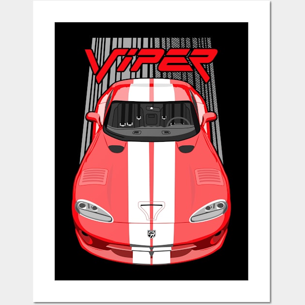 Viper SR II-1996-2002-red and white Wall Art by V8social